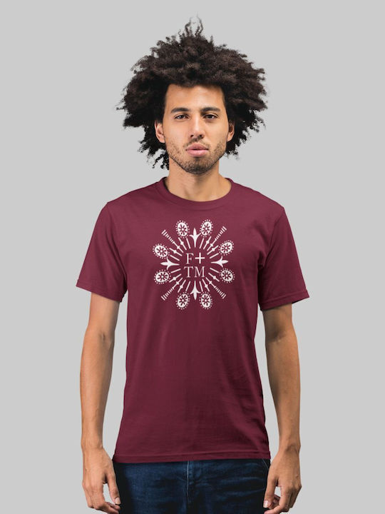 Tricou Florence + Machine Burgund