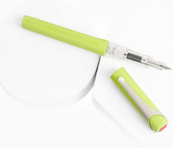 Twsbi Swipe Calligraphy Pen Medium Green made of Plastic with Green Ink