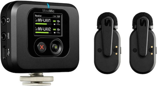 Shure MV-TWO-KIT-Z6 Σετ Ασύρματο Μικρόφωνο Πέτου, Clip On για Κινητό
