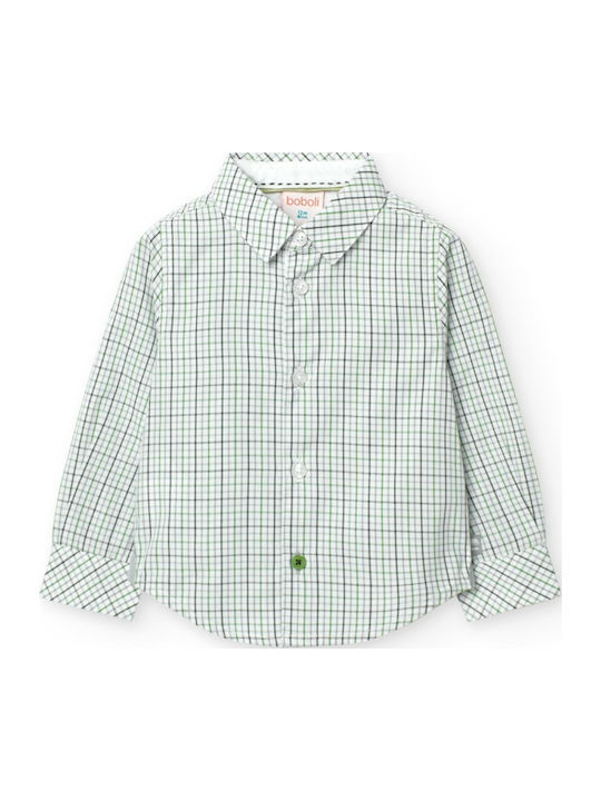Kids Checked Shirt Long Sleeve Plaid