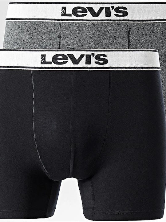 Levi's Ανδρικά Μποξεράκια Black 2Pack