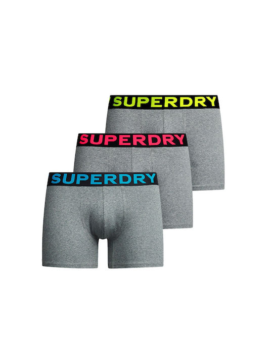 Superdry Boxeri pentru bărbați Gri 1Pachet