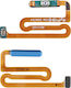 Flex Cable with Fingerprint in Blue color for Galaxy A12