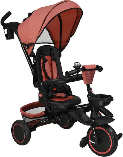 Bebe Stars 360° Racer Pliabil și Tricicletă Pentru Copii 3 în 1 pentru 1-5 Ani Sunburnt