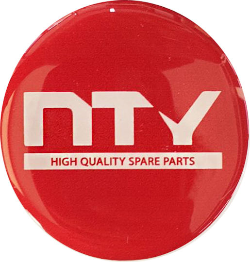 NTY Car Signal Stickers with Enamel Coating 6 x 6cm for Car Wheels in White Color 4pcs
