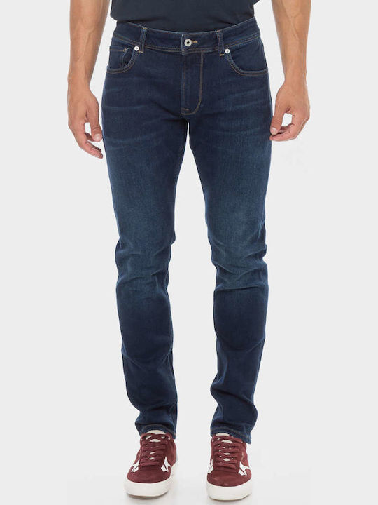 Men's Jeans Pants Elastic with Regular Tapered Fit Blue