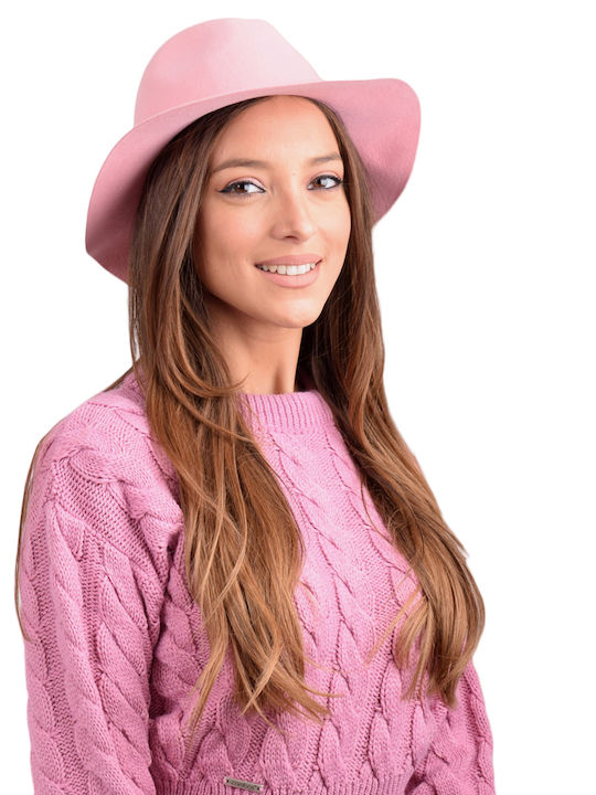 Combos Knitwear Γυναικείο Καπέλο Ροζ