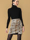 Moutaki Mini Skirt Leopard Animal