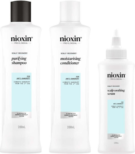 Nioxin Scalp Recovery Σετ Περιποίησης Μαλλιών κατά της Τριχόπτωσης για Λιπαρά Μαλλιά με Σαμπουάν, Conditioner & Serum 3τμχ