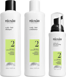 Nioxin Promo Scalp & Hair System 2 Păr Natural Subțiere Progresivă Șampon 150ml & Balsam 150ml & Ser Tratament 40ml