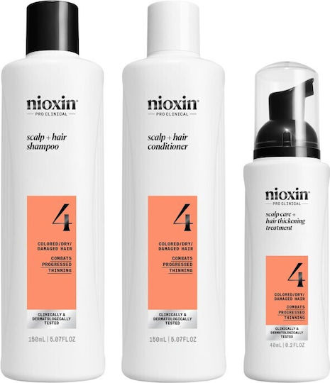 Nioxin Promo Scalp & Hair System 4 Σαμπουάν Προοδευτική Αραίωση 150ml & Conditioner 150ml & Treatment Serum 40ml