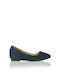 Wildleder Damen Ballerinas in Blau Farbe 431807bu