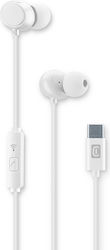 Cellular Line Cloud In-ear Handsfree Headphones with Connector USB-C White