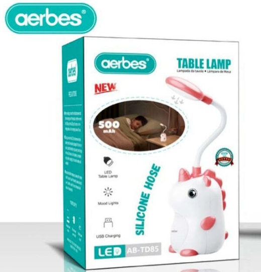 Aerbes Led Kids Desk Lamp White 10x8x14εκ.