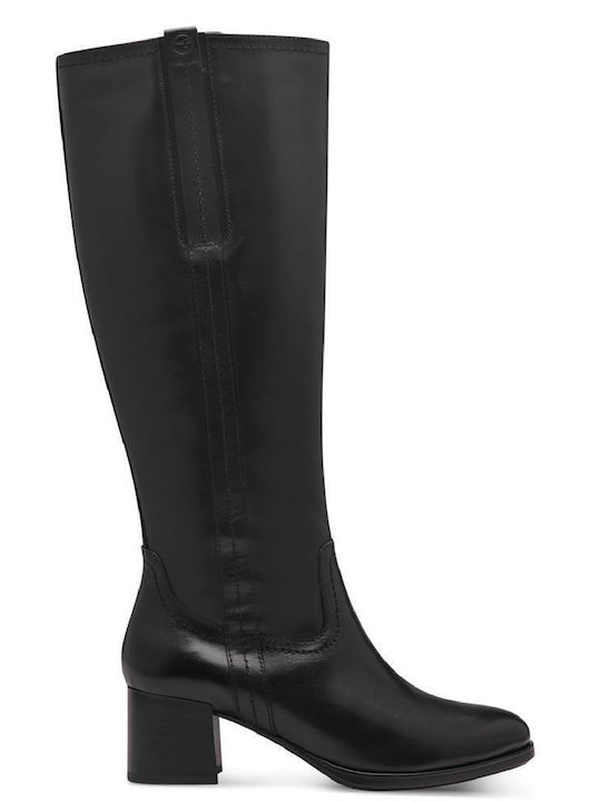 Tamaris Leather Medium Heel Women's Boots with ...