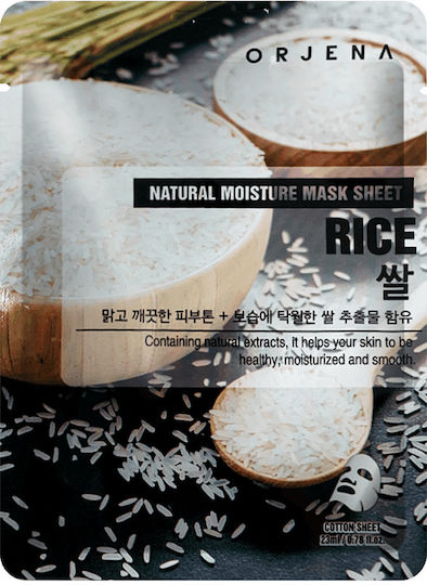 Orjena Natural Moisture Rice Mask Sheet 23 Ml Μάσκα Ρυζιού Φωτεινότητα 23 Ml