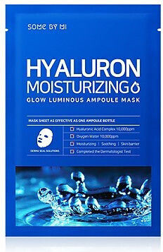 Some By Mi Hyaluron Moisturizing Glow Luminous Ampoule Mask 1 Pcs Ενυδατική Μάσκα Υαλουρονικό Ο