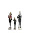 Fylliana Set of Decorative Animals Polyresin Zebra 39cm 3pcs