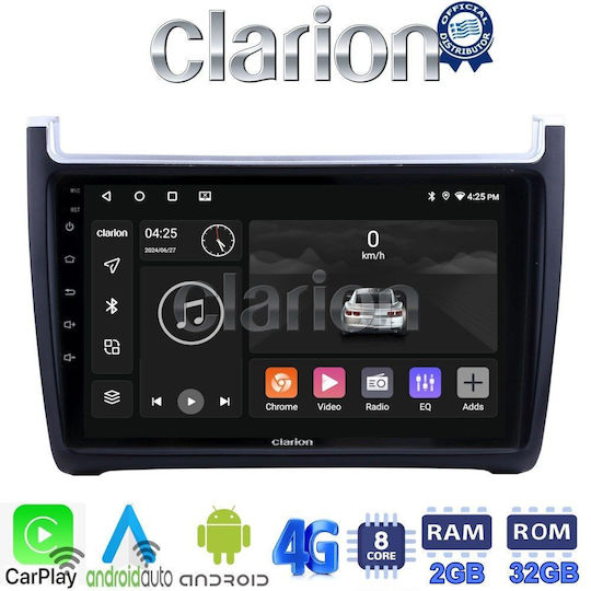 Ηχοσύστημα Αυτοκινήτου για Volkswagen Polo / Caddy 2014>2017 (Bluetooth/USB/WiFi/GPS/Apple-Carplay/Android-Auto) με Οθόνη Αφής 9"