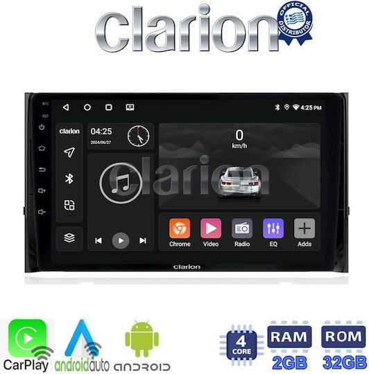 Clarion Car Audio System for Skoda Karoq 2016 > (Bluetooth/USB/WiFi/GPS/Apple-Carplay/Android-Auto) with Touch Screen 10"