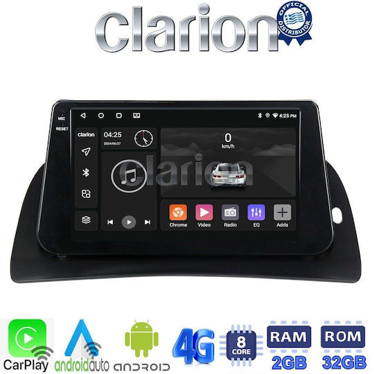Clarion Sistem Audio Auto pentru Renault Kangoo 2011 > 2021 (Bluetooth/USB/WiFi/GPS/Apple-Carplay/Android-Auto) cu Ecran Tactil 9"