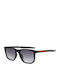 Polareye Men's Sunglasses with Black Plastic Frame and Black Gradient Polarized Lens RP2011