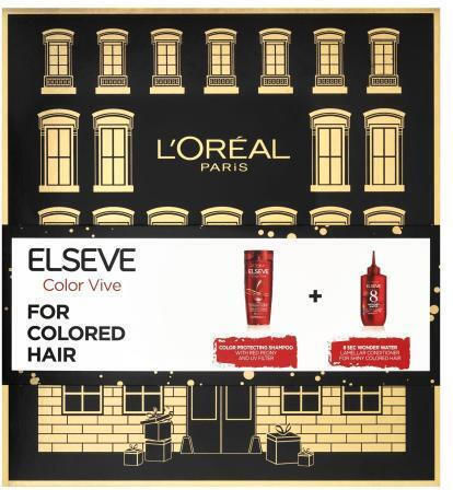 L'Oreal Paris Elseve Color Vive Haarpflegeset für gefärbtes Haar mit Shampoo 2Stück
