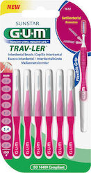 GUM Trav-ler Μεσοδόντια Βουρτσάκια 1.4mm Φούξια...