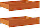 vidaXL Bed Drawer made of Wood Brown Candle 85x...