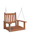 Wooden Swing Brown with 110kg Maximum Weight Capacity L73.5xW65xH63cm