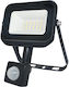 Powertech Waterproof LED Flood Light 20W Natural White 4000K with Motion Sensor IP65