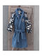 Rythmos Kids Hooded Bathrobe Army Blue