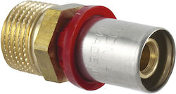 TDM brass Αρσενικός Μαστός / Νίπελ 16mm