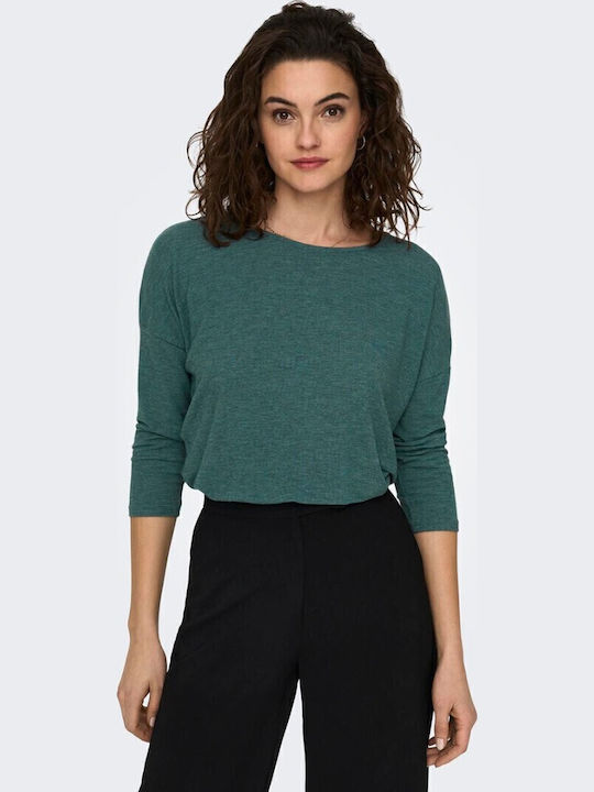Only Glamour Damen Bluse mit 3/4 Ärmel & U-Boot...