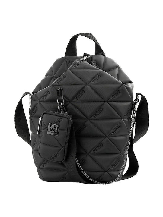 FRNC Damen Tasche Rucksack Schwarz