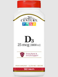 21st Century Витамин D3 25mcg 1000iu Таблетки Витамин D 500 Таблетки