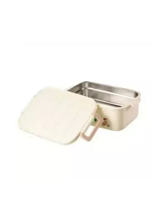 ForHome Inox Lunch Box Beige 21x8cm