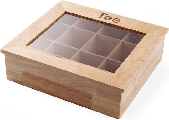 Hendi Wooden Tea Box with Lid 28x30cm 1 Piece