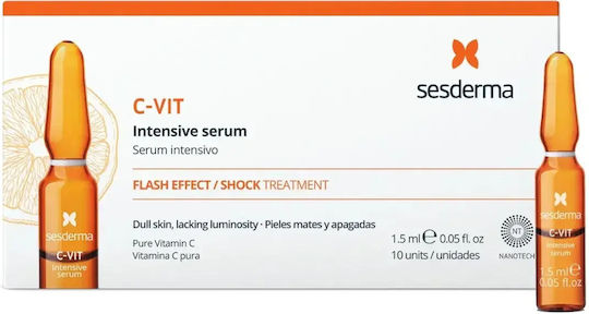 Sesderma Serum Ampulă C-vit Pentru Față Cu Vitamina C Pentru Strălucire 10x1.5ml