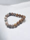 Elastic Bracelet with Natural Stones and Wooden Beads