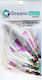 Oceanic Team Jig Feathers for Bonito 5 pcs Pa_color White