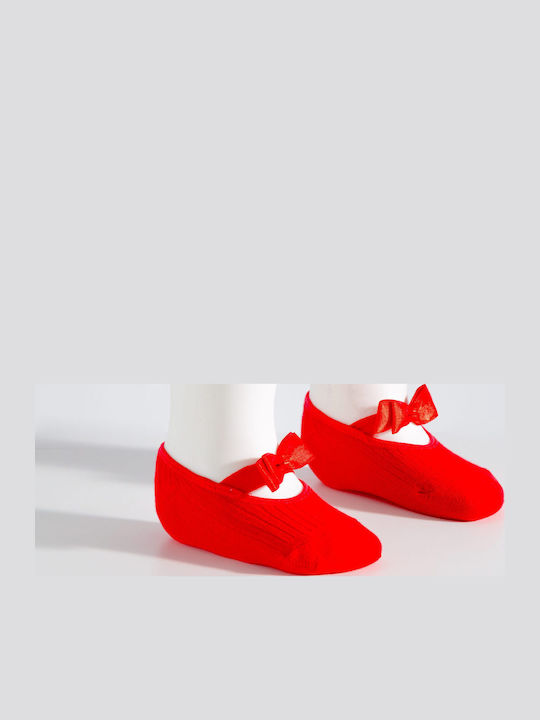 Socks Sous Bas Λαστιχο + Φιογκάκι Κόκκινο