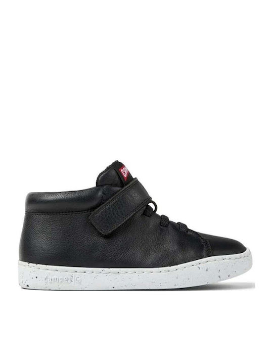 PEU Kids Sneakers High with Scratch Black