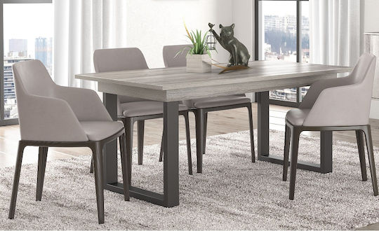 Dario Τραπεζαρίας Επεκτεινόμενο Grey 150x90εκ. Dario Τραπεζαρίας Επεκτεινόμενο Grey 150x90εκ.