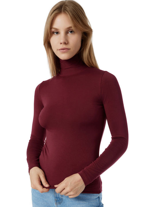 Minerva Fimelle Women's Long Sleeve Turtleneck ...