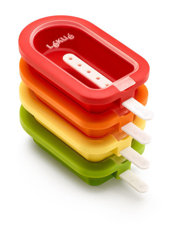 Lekue Silicone Ice Cream & Ice Lolly Baking Pan 4pcs