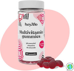 Hey'Mo Multivitamins for Energy, Hair, Skin & Nails 13.4mg Strawberry 60 jelly beans