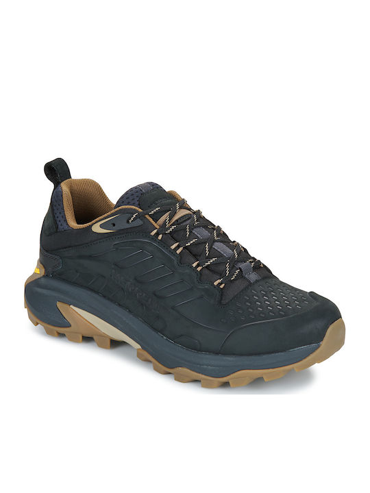 Merrell Moab Speed 2 Ανδρικά Ορειβατικά Παπούτσια Αδιάβροχα Μαύρα
