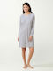 Vamp Winter Women's Nightdress Light Gray