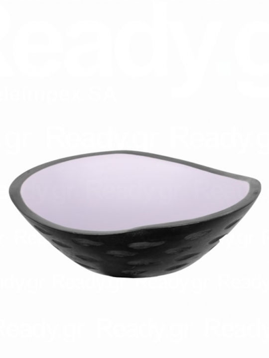 Ready Σαλατιέρα Ξύλινη Μαύρη 25x25x7.6cm 2τμχ